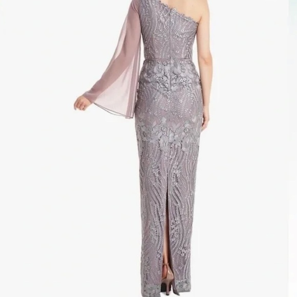 NWOT JS Collections metallic embroidered evening gown mother of the bride - Picture 2 of 9
